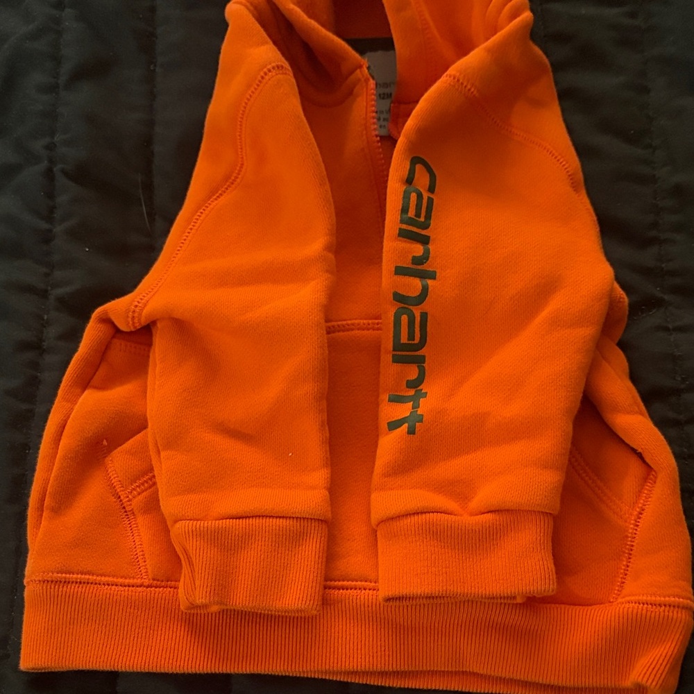 Carhartt infant Bright Orange Hoodie - Picture 4 of 4